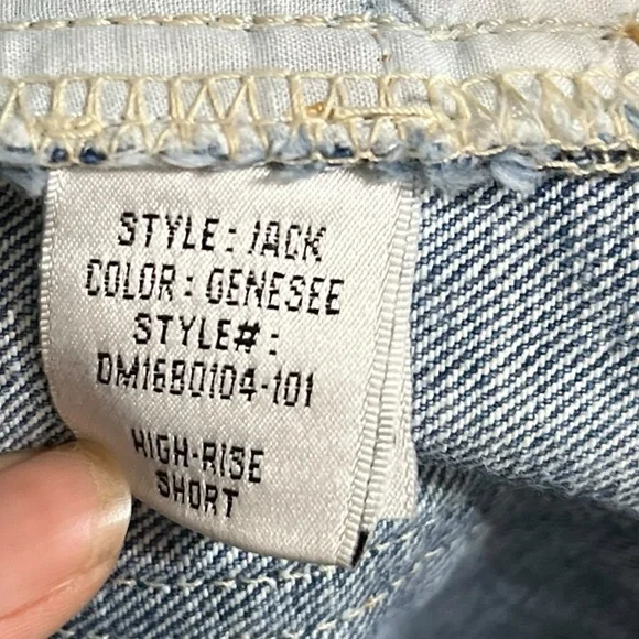 LOVERS + FRIENDS Jack High Rise Ripped Jean Denim Distressed Shorts - Picture 9 of 10